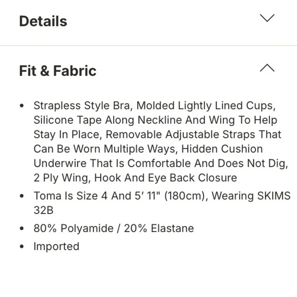 Skims Fits Everybody Strapless Convertible Lined Demi Onyx Black Sz 42DDDD NWT - Picture 12 of 14